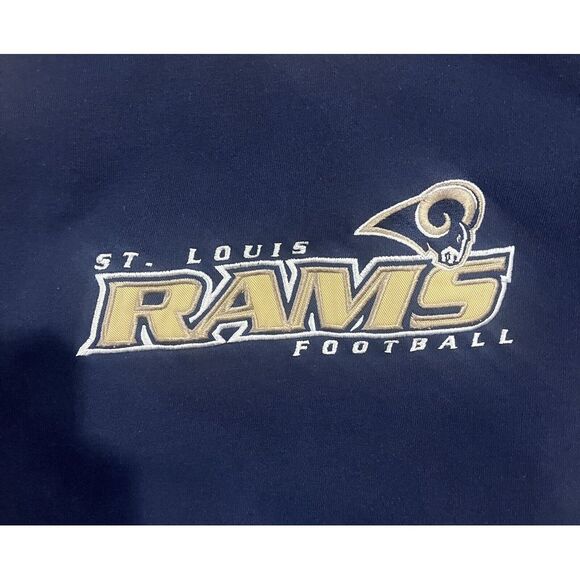 Vintage Reebok NFL On Field St. Louis Rams Pullover Sweatshirt Size XL Y2K - Picture 6 of 10